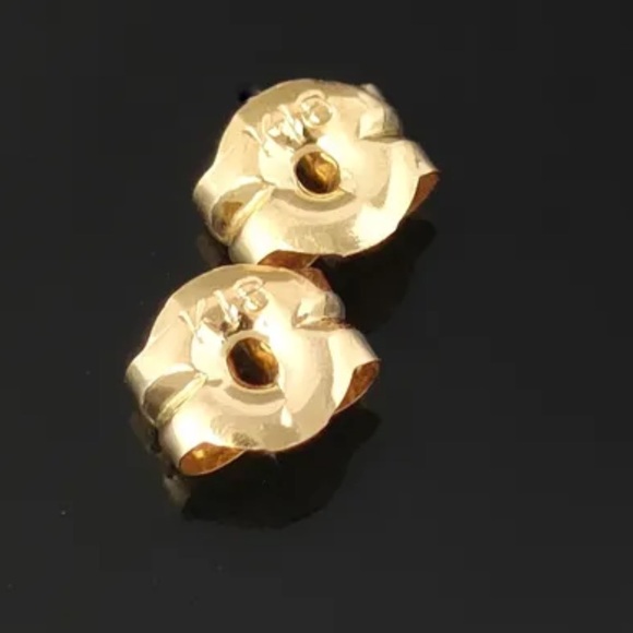 Christian Dior Gold Logo Earrings Backing K18 - Picture 3 of 6